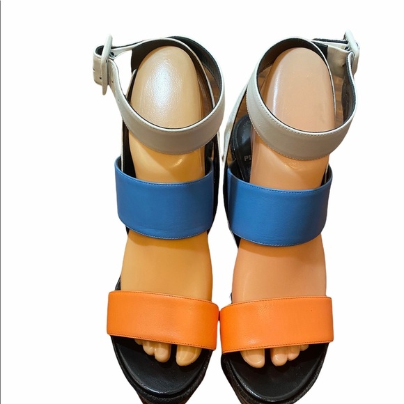 Pierre Hardy Blue and Orange Heels - Picture 3 of 6